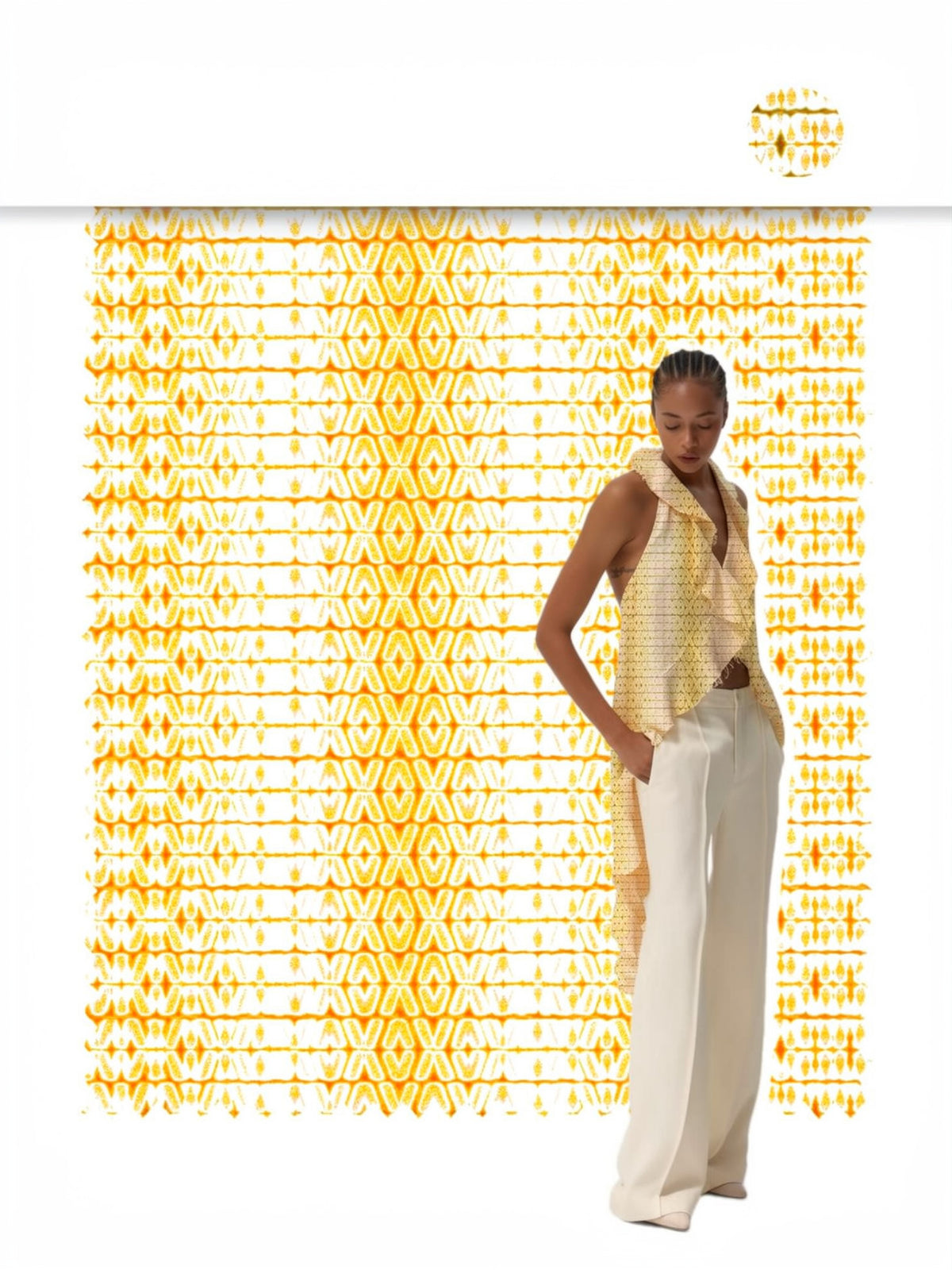 Acetate Stripe - Amber Diamond