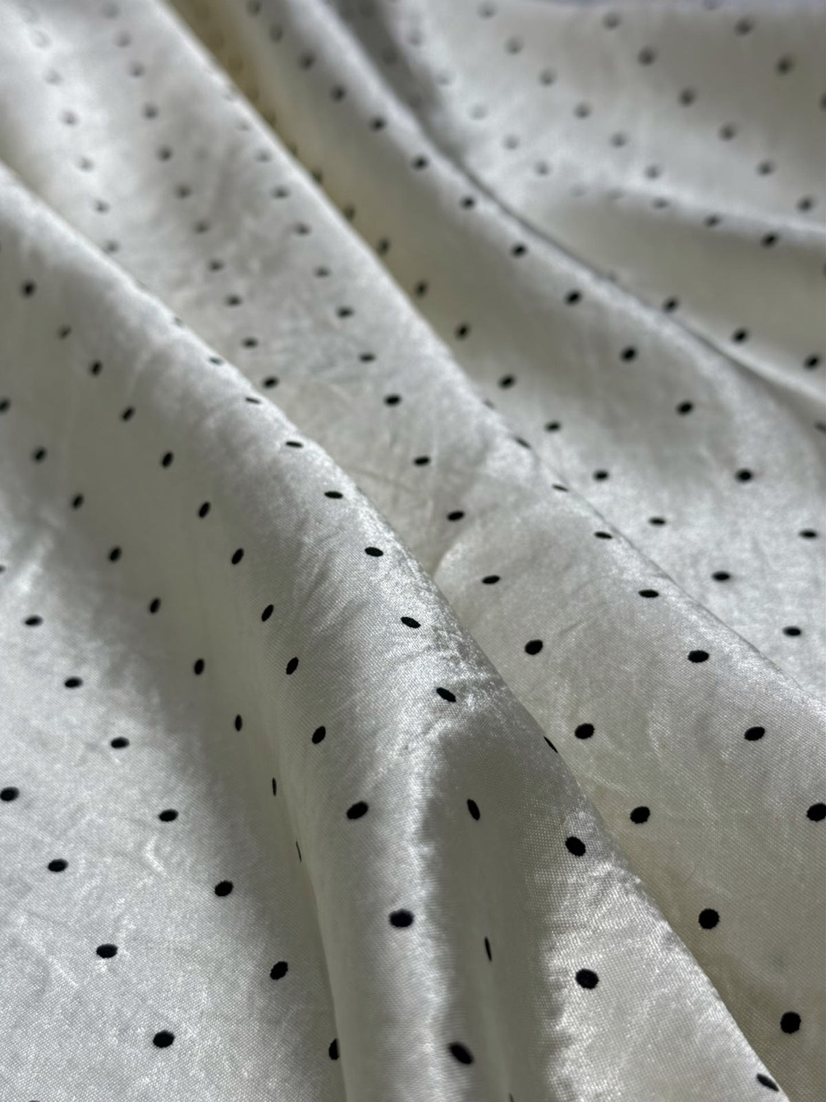 Acetate Polka Dot Satin