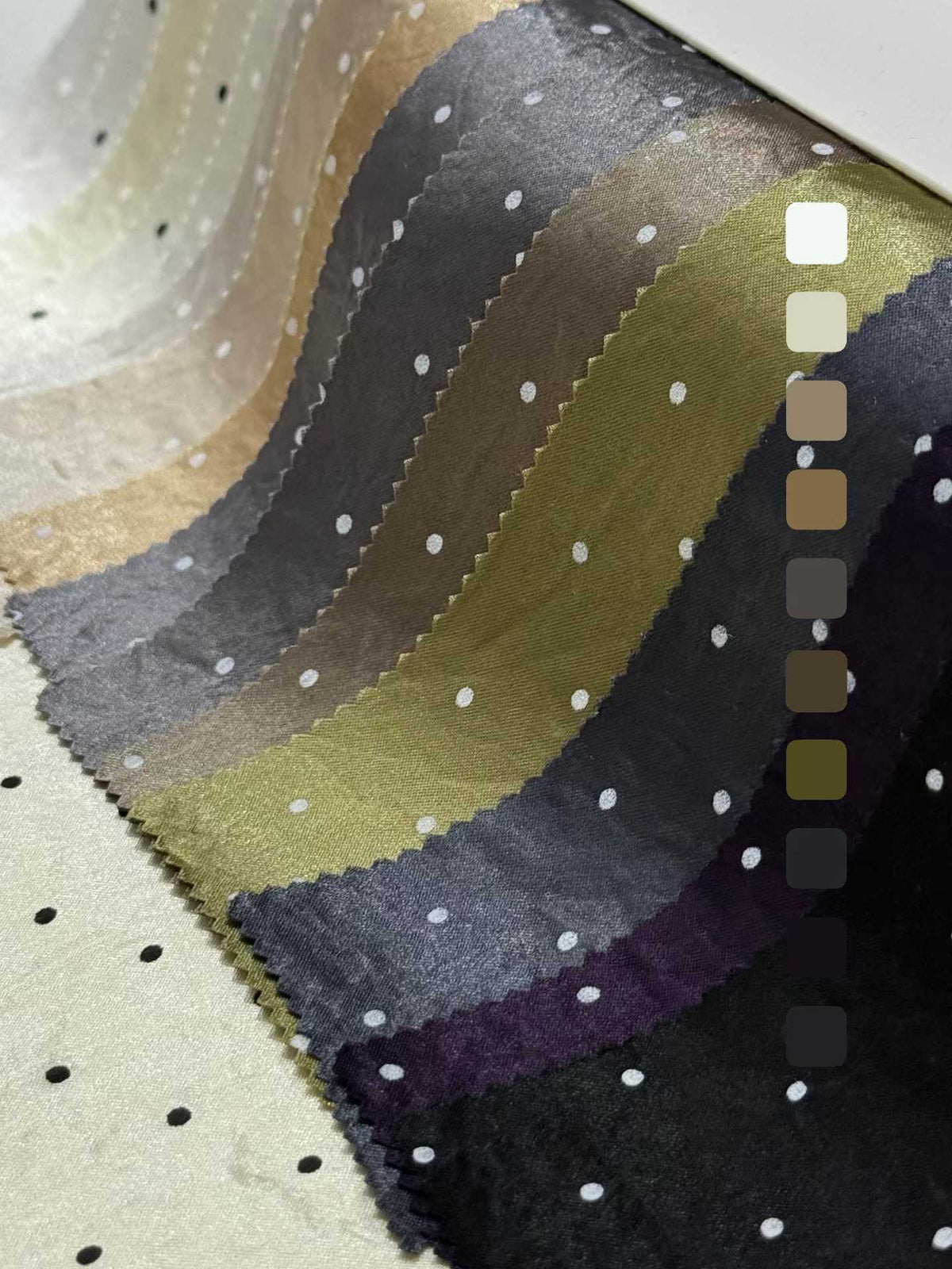 Acetate Polka Dot Satin