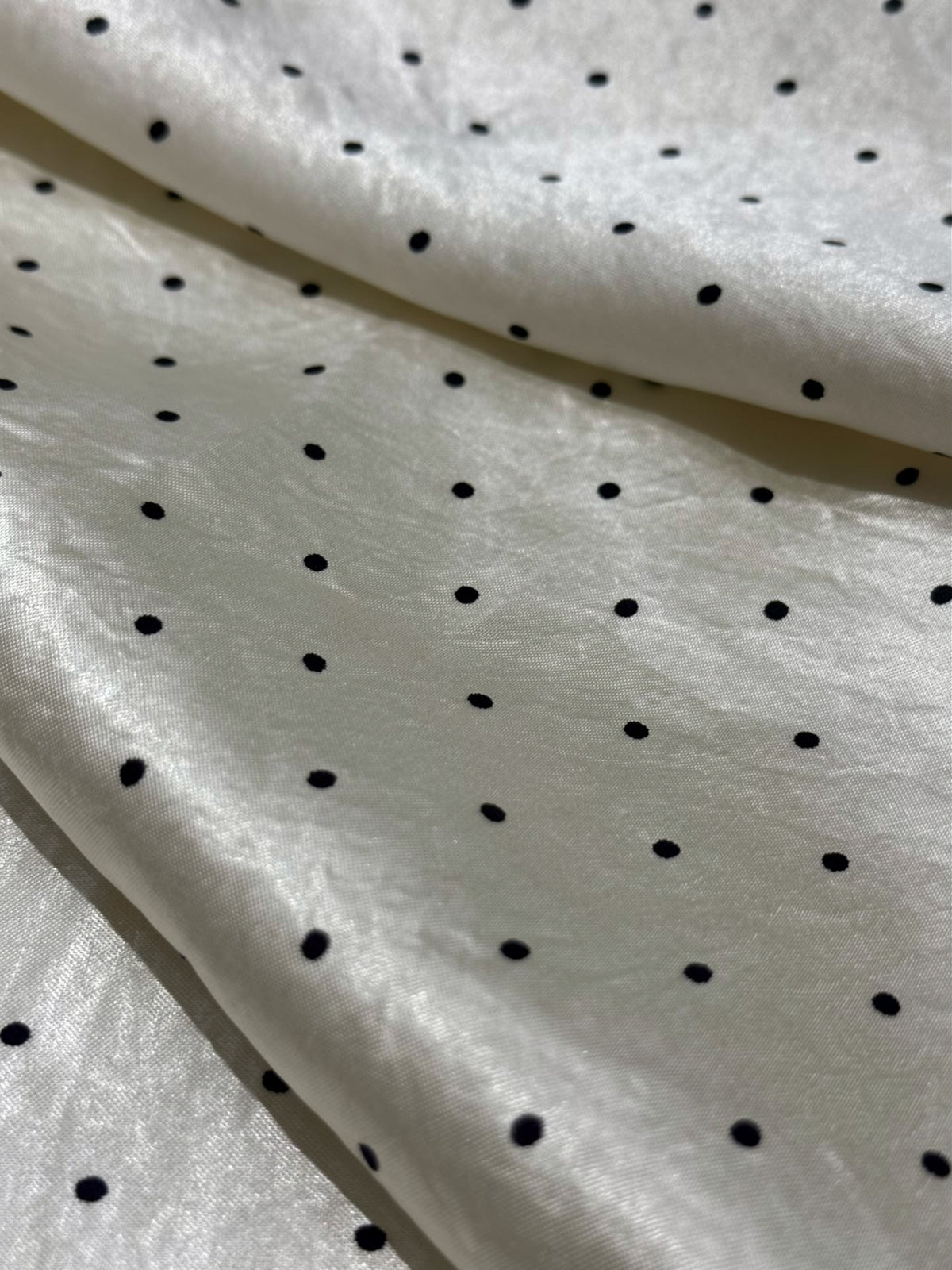 Acetate Polka Dot Satin