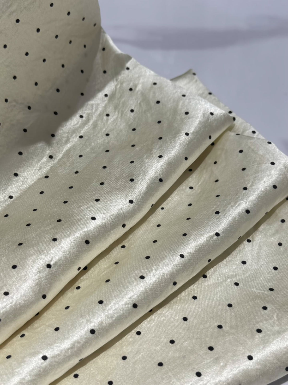 Acetate Polka Dot Satin
