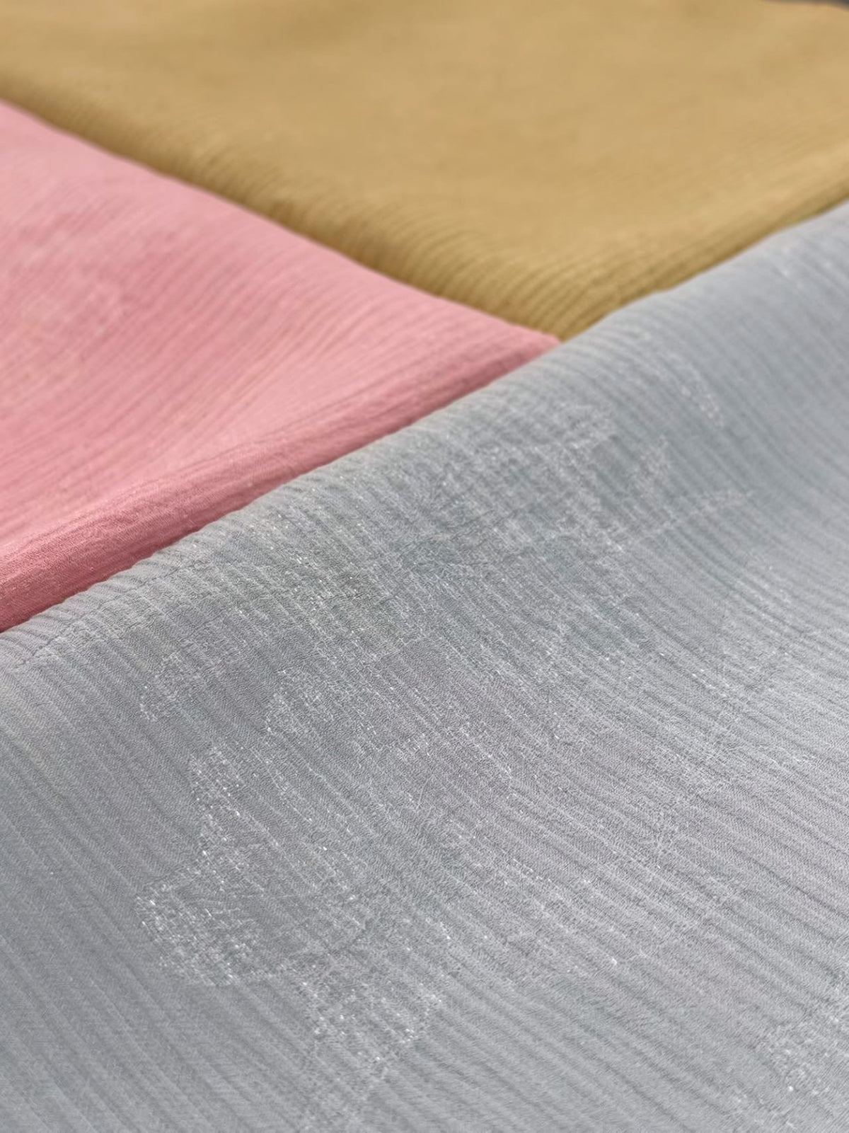 Silk Crinkle Jacquard