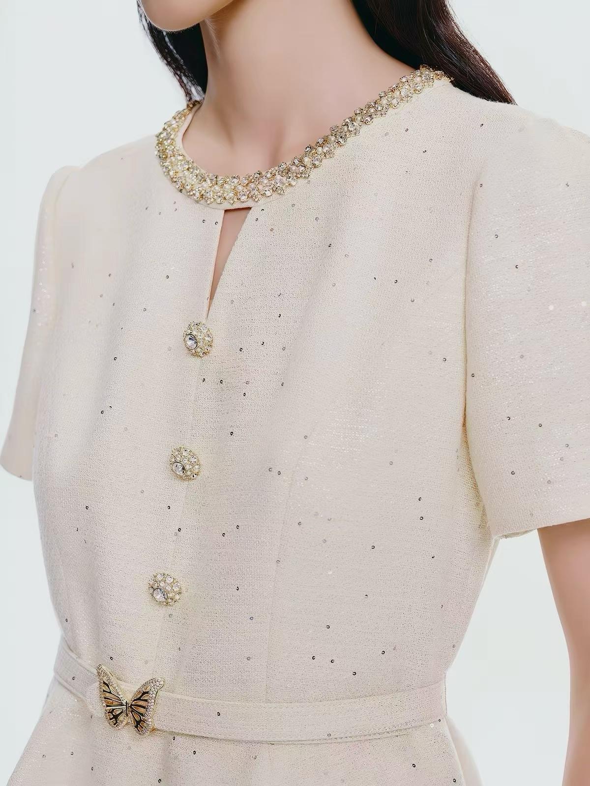 Sequin Fleck Boucle Tweed