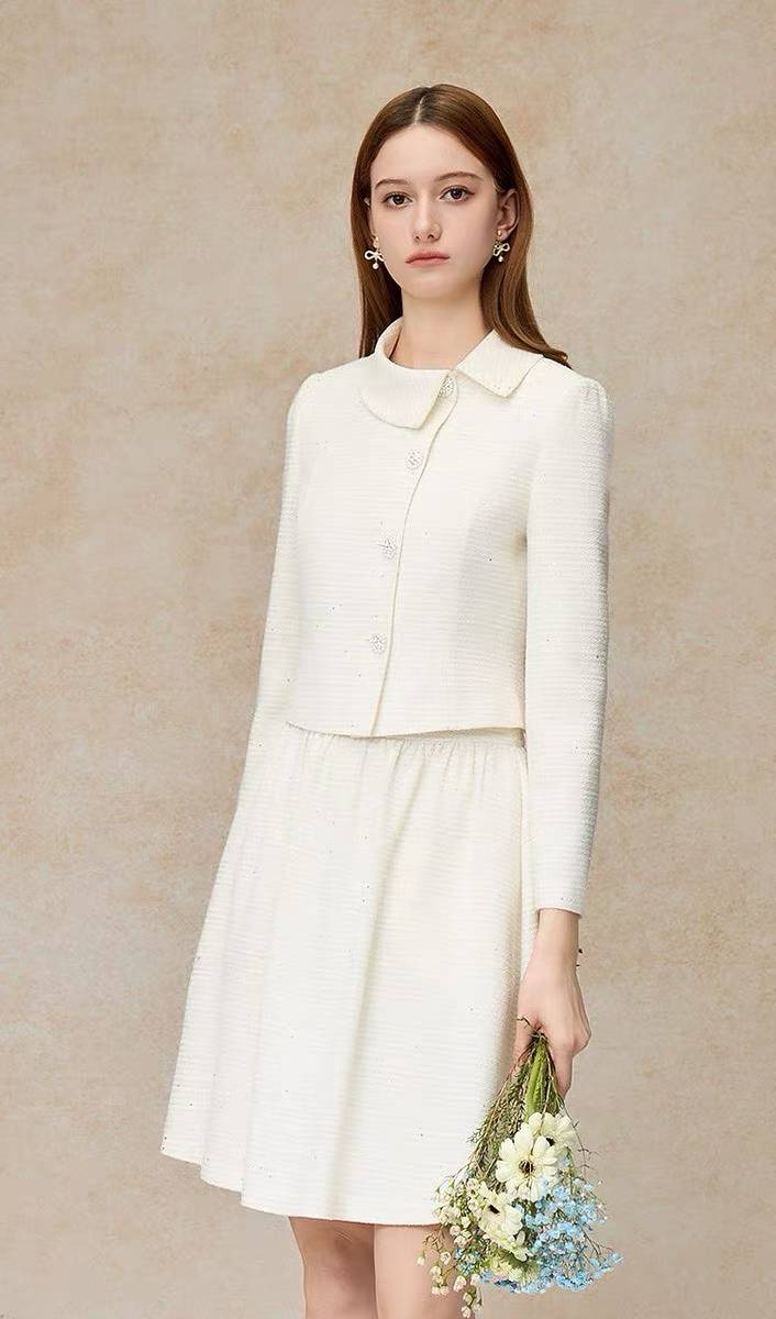 Cotton Fleck Boucle Tweed