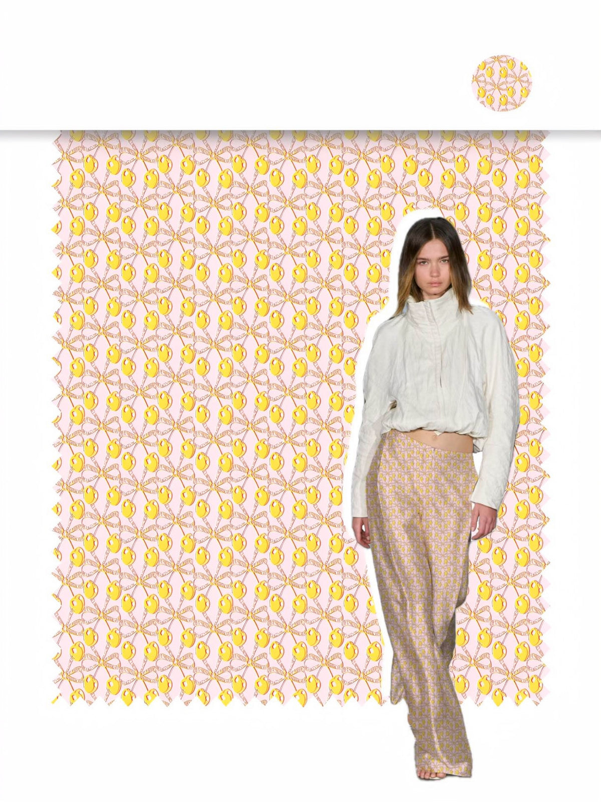 Acetate Stripe - Golden Cherry