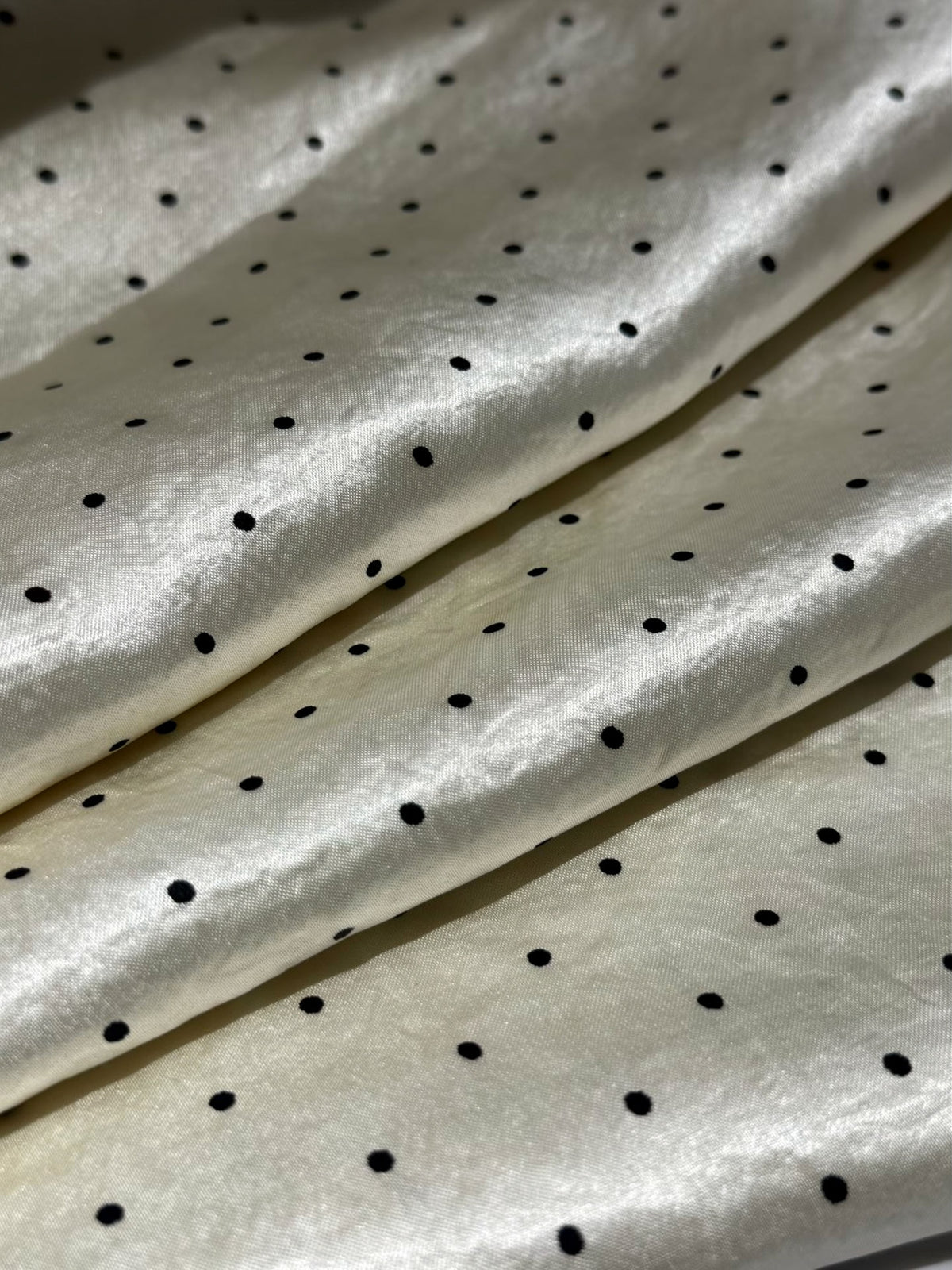 Acetate Polka Dot Satin