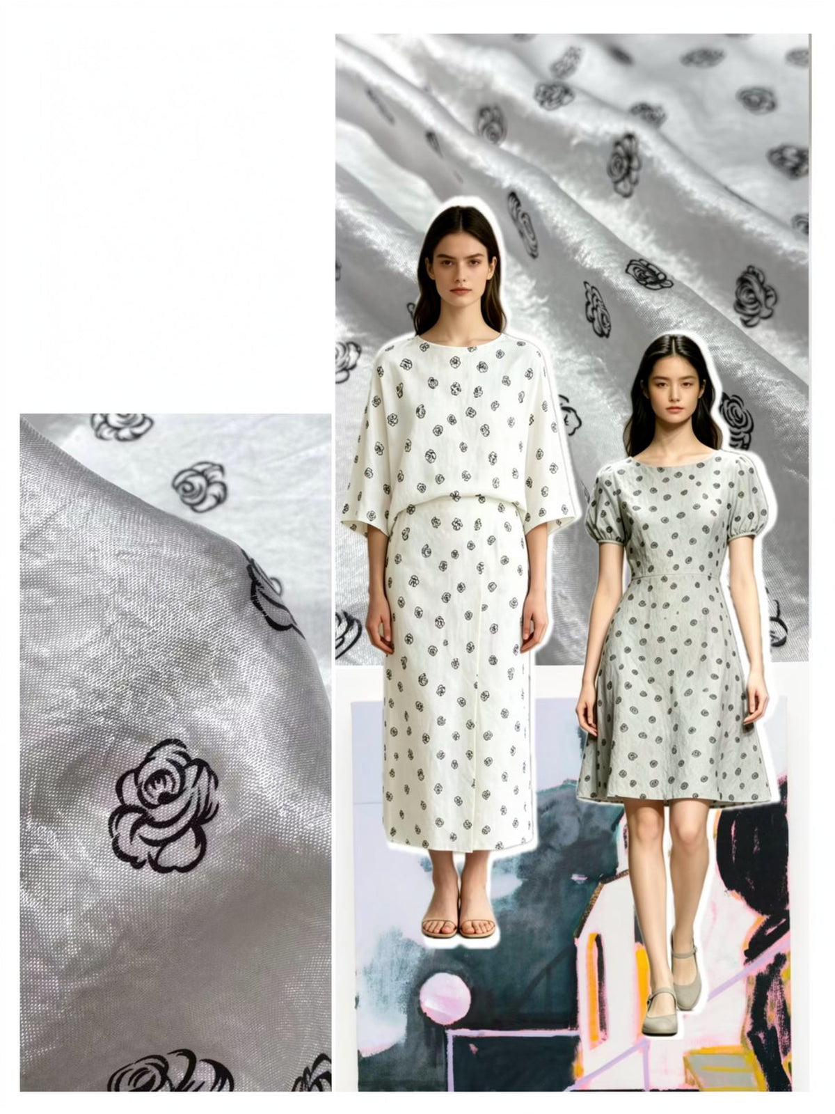 Sketched Rose Acetate